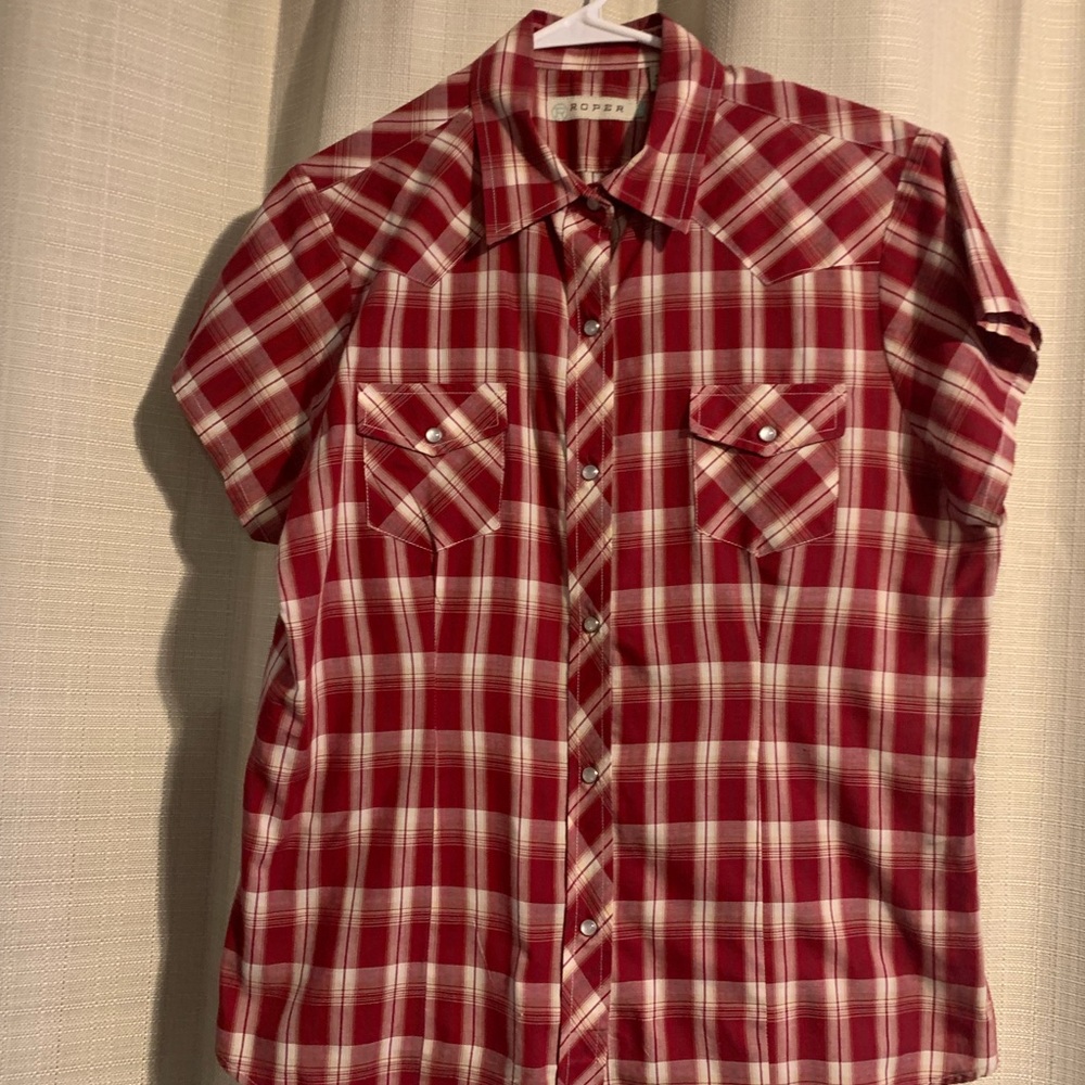 Red Plaid Men's Shirt